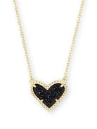 14K Gold-Plated Heart Pendant Necklace-Bijou Crush