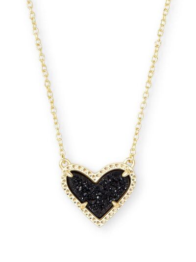 14K Gold-Plated Heart Pendant Necklace-Bijou Crush