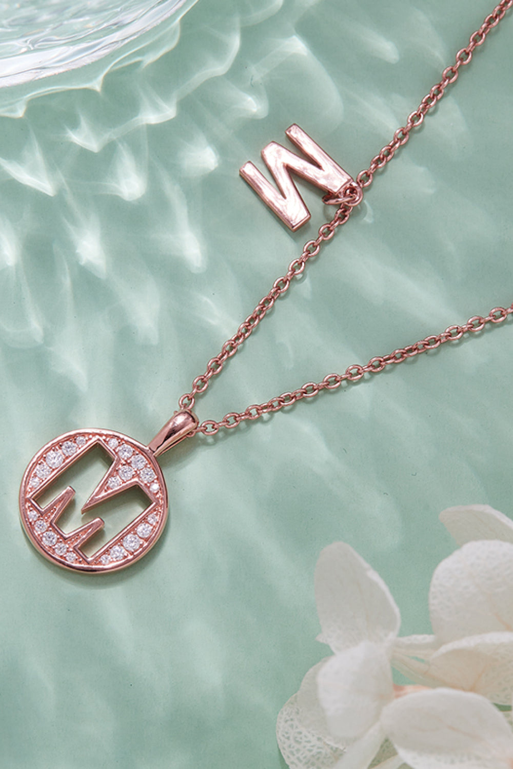 Adored Moissanite K to T Pendant Necklace-Bijou Crush