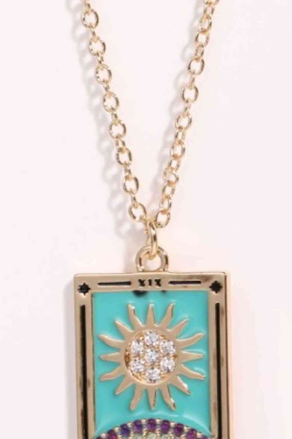 Tarot Card Pendant Stainless Steel Necklace-Bijou Crush