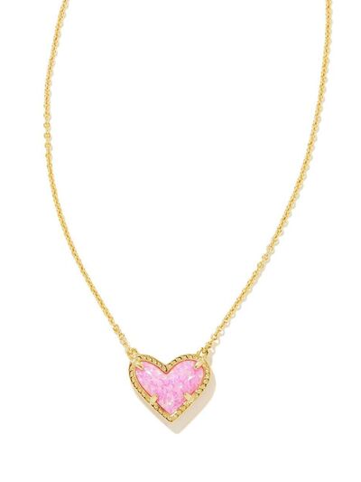 14K Gold-Plated Heart Pendant Necklace-Bijou Crush