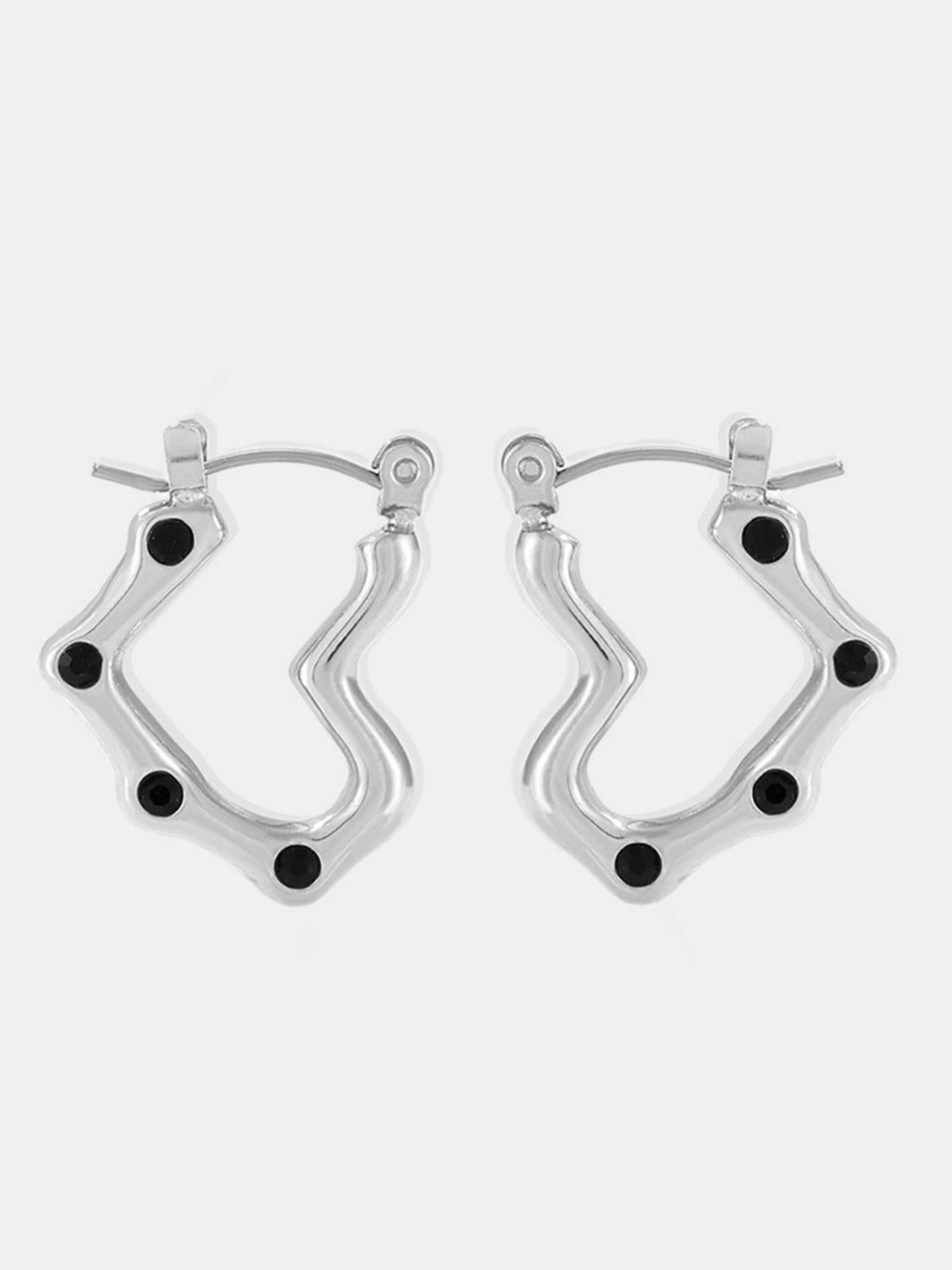 Stainless Steel Heart Earrings-Bijou Crush