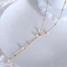 18K Gold-Plated Pearl Drop Necklace-Bijou Crush