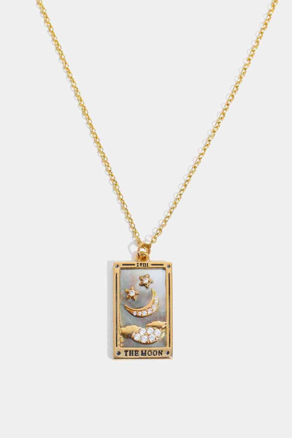 Tarot Card Pendant Stainless Steel Necklace-Bijou Crush
