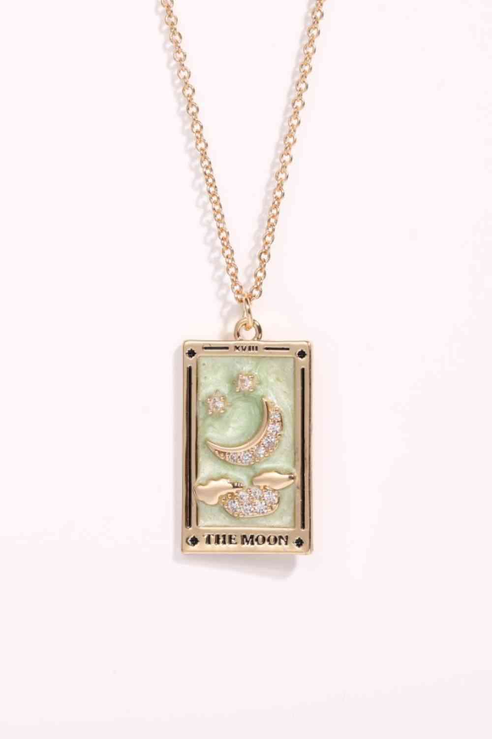Tarot Card Pendant Stainless Steel Necklace-Bijou Crush