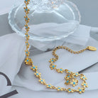 Titanium Steel Drip Oil Flower Necklace-Bijou Crush