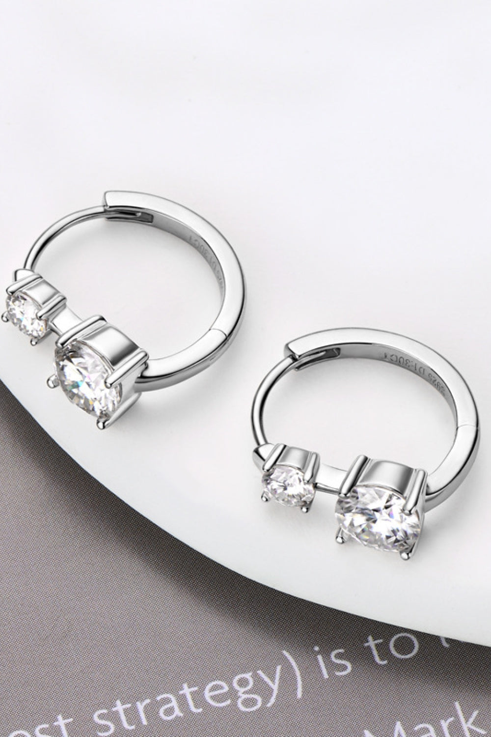 1.3 Carat Moissanite 925 Sterling Silver Earrings-Bijou Crush