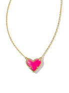 14K Gold-Plated Heart Pendant Necklace-Bijou Crush