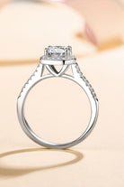 1 Carat Moissanite Platinum-Plated Ring – Timeless Sterling Silver Elegance-Bijou Crush