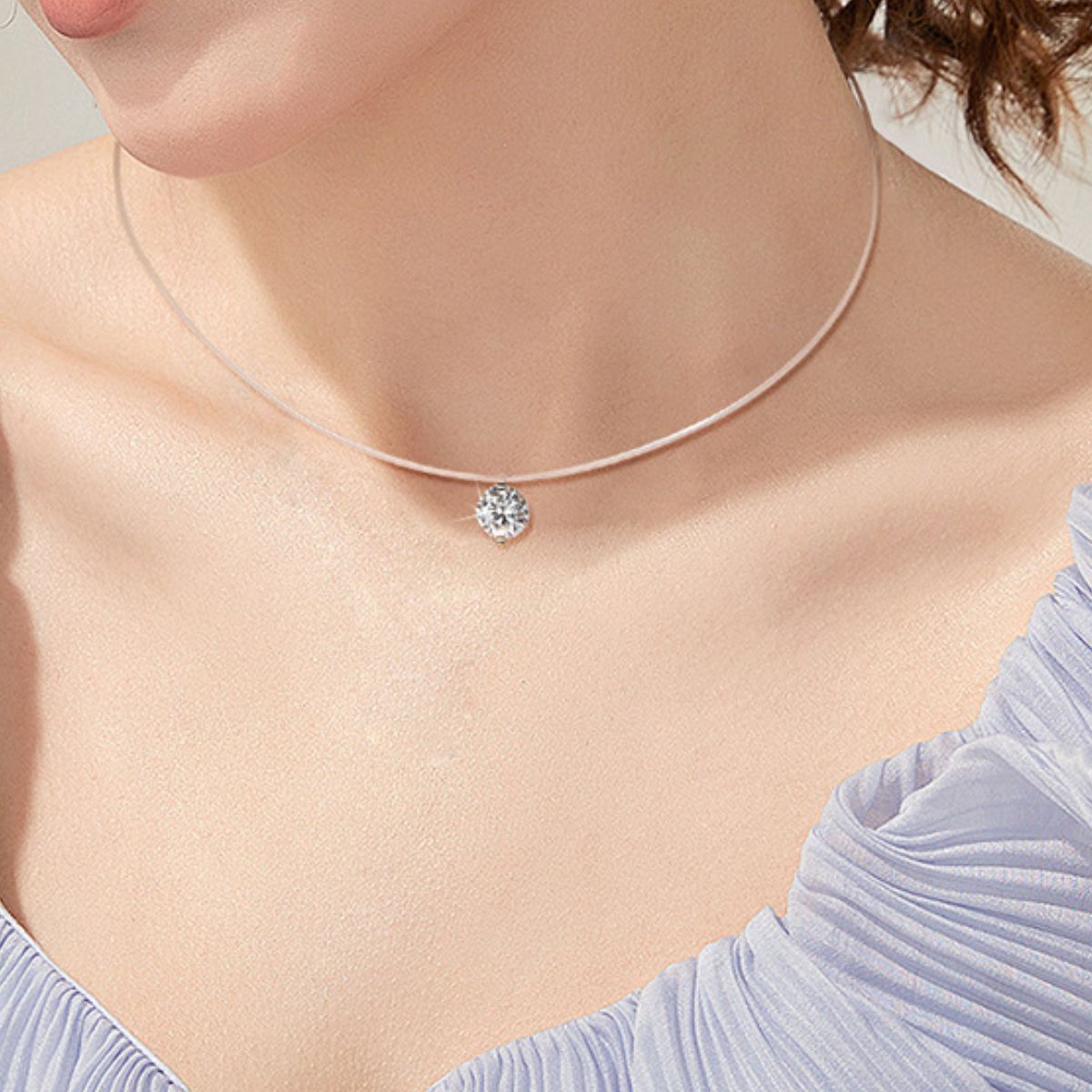 1 Carat Moissanite 925 Sterling Silver Necklace-Bijou Crush