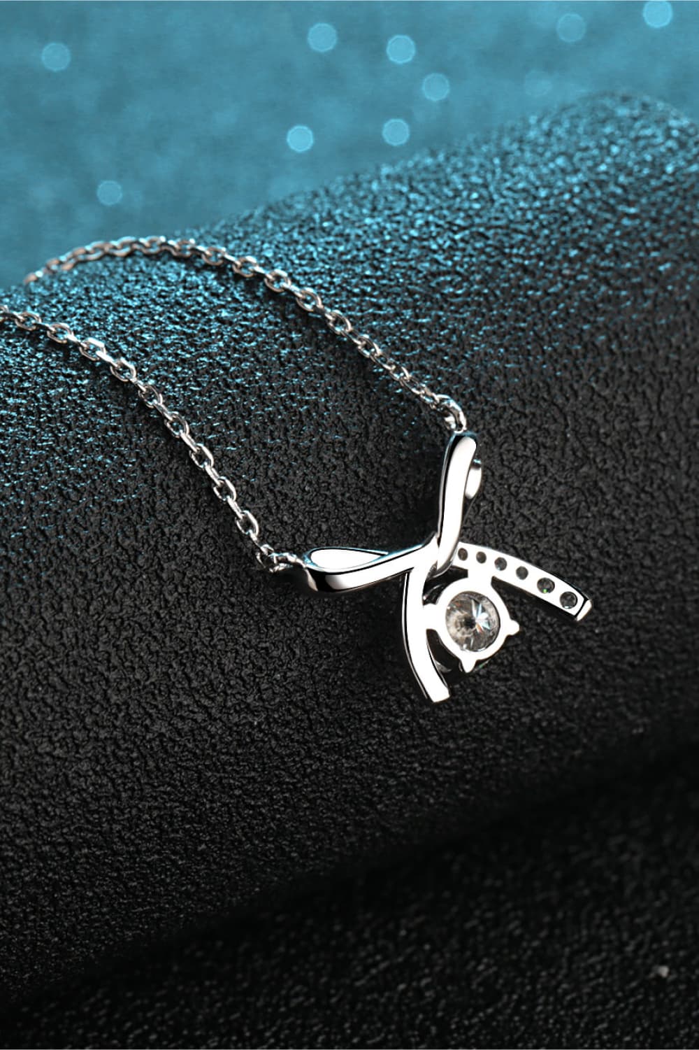 Moissanite 925 Sterling Silver Necklace-Bijou Crush
