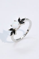 Opal and Zircon Contrast Ring-Bijou Crush