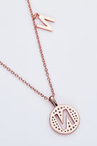 Adored Moissanite K to T Pendant Necklace-Bijou Crush
