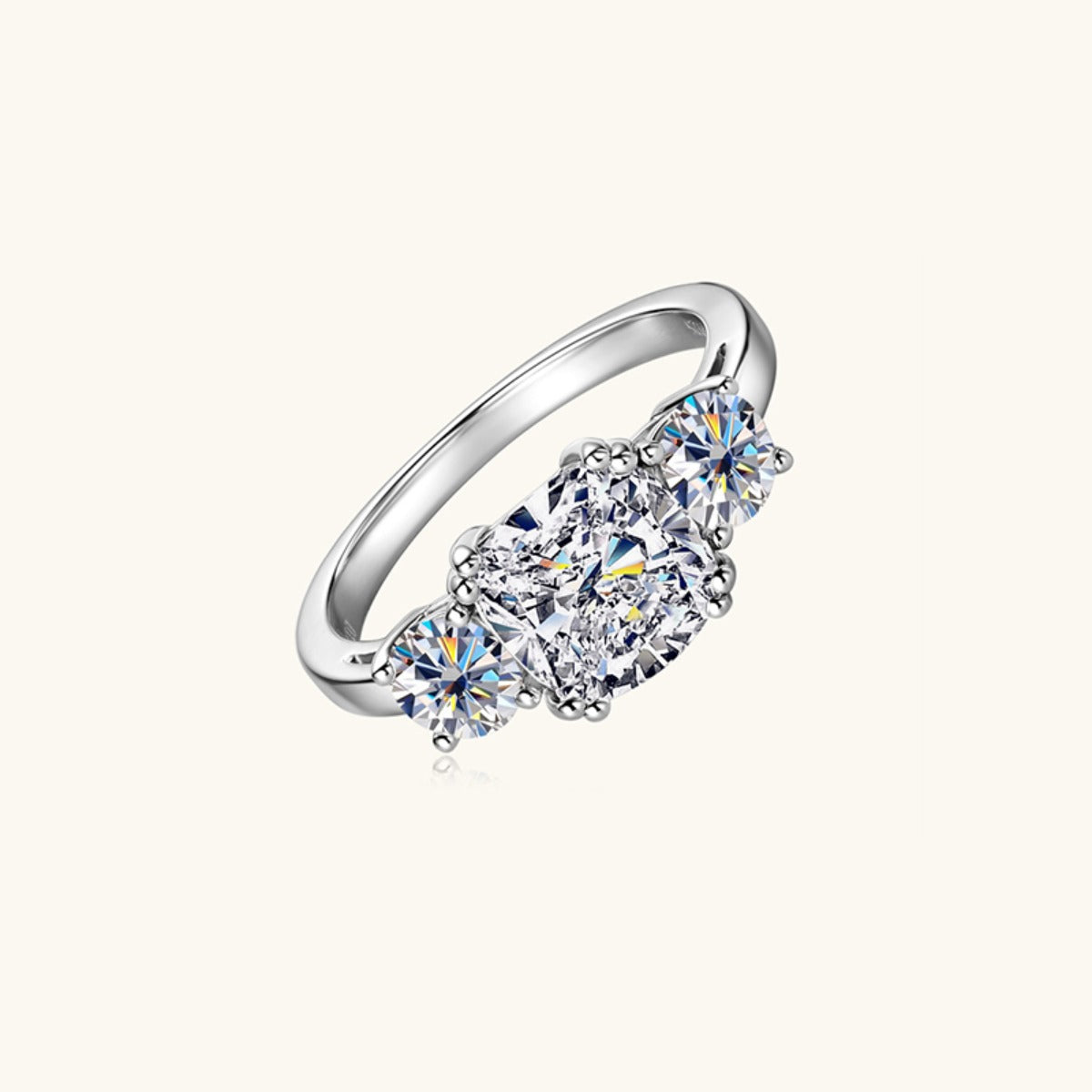 3.5 Carat Moissanite 925 Sterling Silver Ring-Bijou Crush