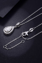 1.5 Carat Moissanite 925 Sterling Silver Teardrop Necklace-Bijou Crush
