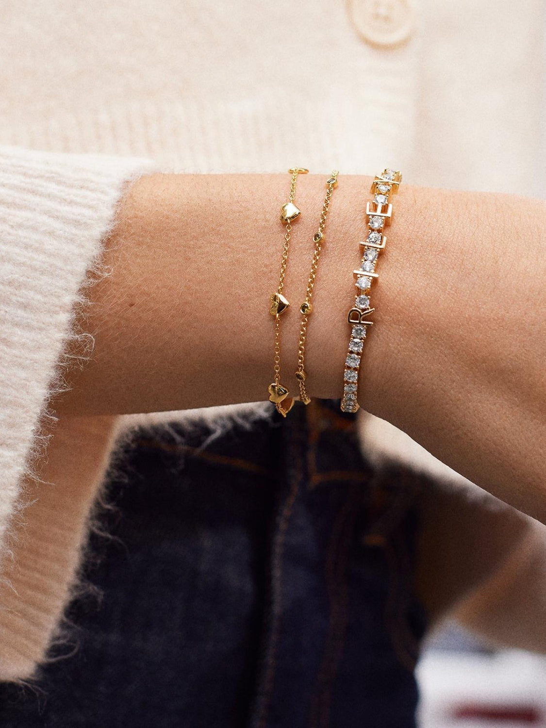 18K Gold-Plated Titanium Steel Bracelet-Bijou Crush