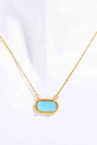 Copper 14K Gold-Plated Pendant Necklace-Bijou Crush