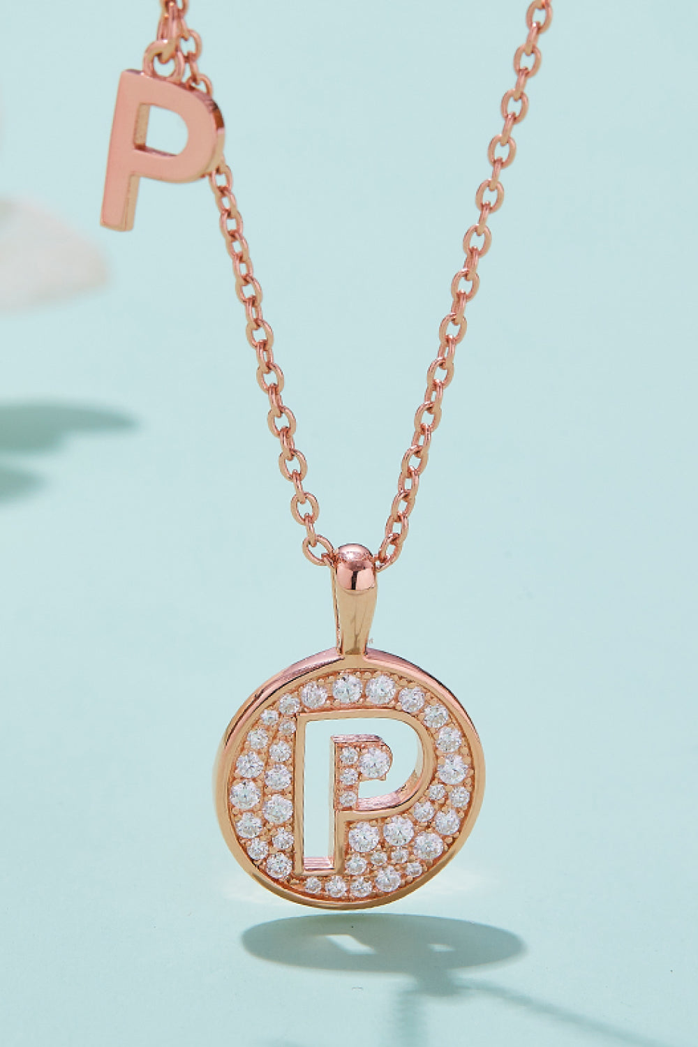 Adored Moissanite K to T Pendant Necklace-Bijou Crush