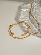 18K Gold-Plated Stainless Steel Heart Bracelet-Bijou Crush
