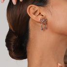 Stainless Steel Bow Earrings-Bijou Crush