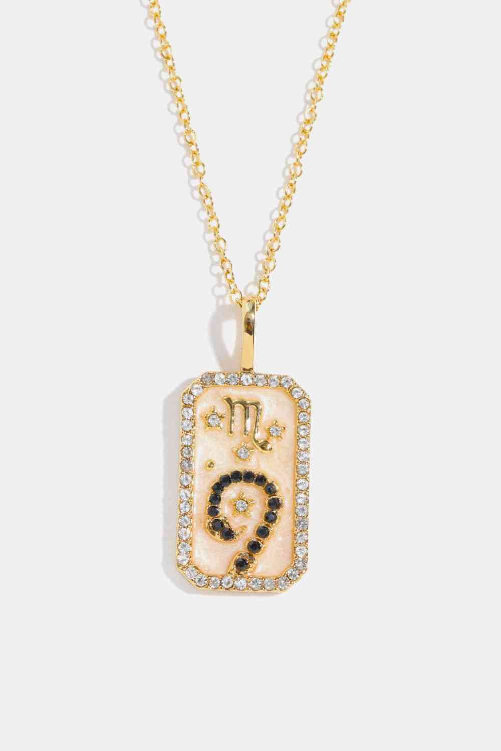 Rhinestone Constellation Pendant Copper Necklace-Bijou Crush