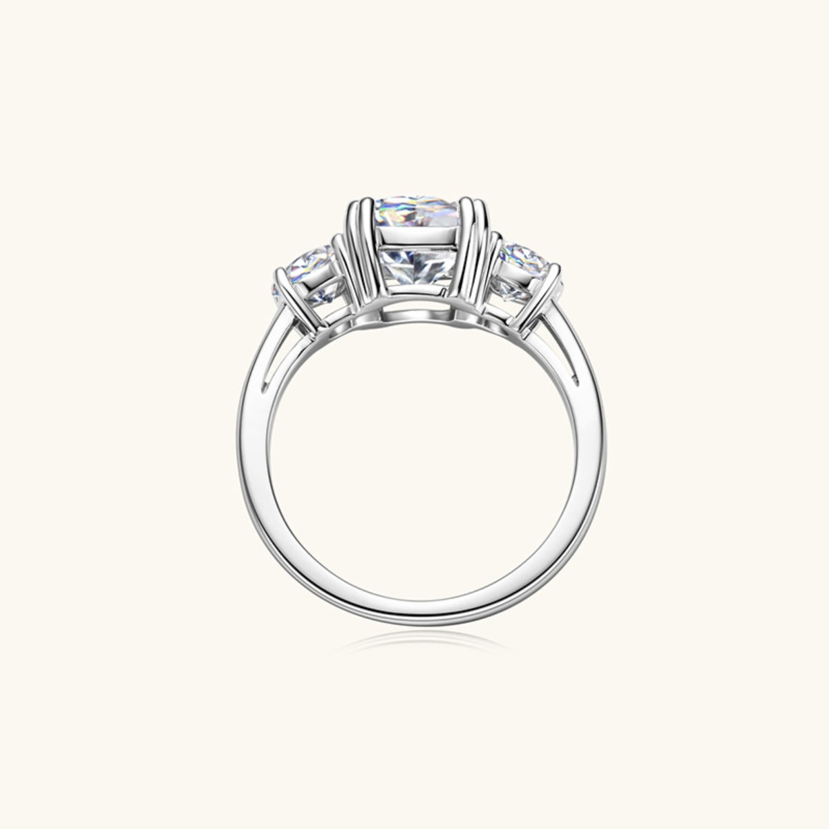 3.5 Carat Moissanite 925 Sterling Silver Ring-Bijou Crush