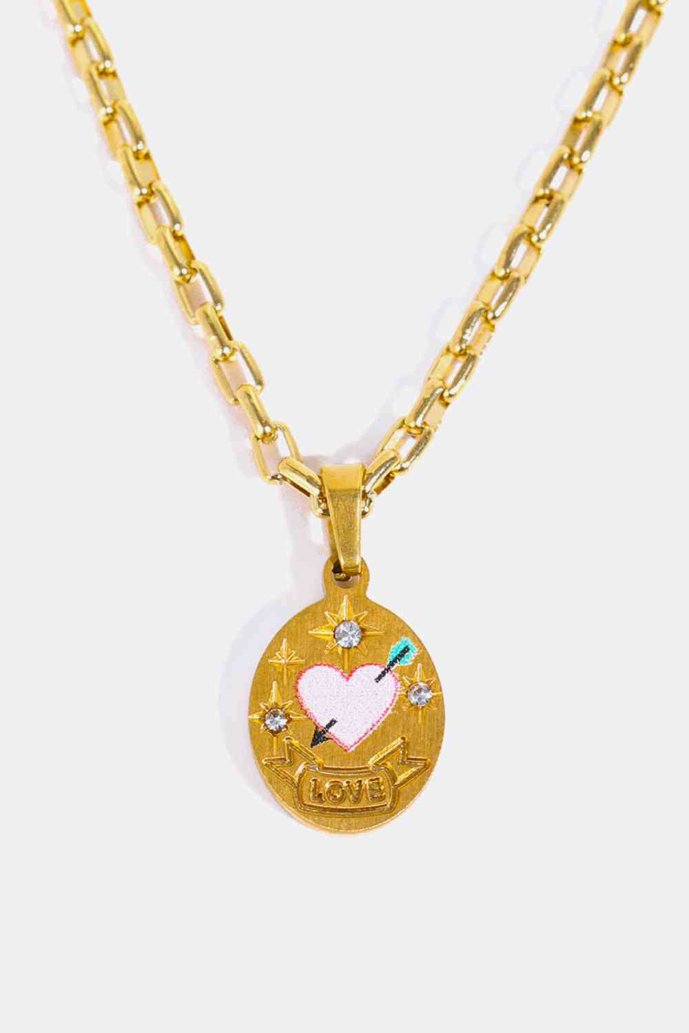 Stainless Steel 18K Gold-Plated Necklace-Bijou Crush