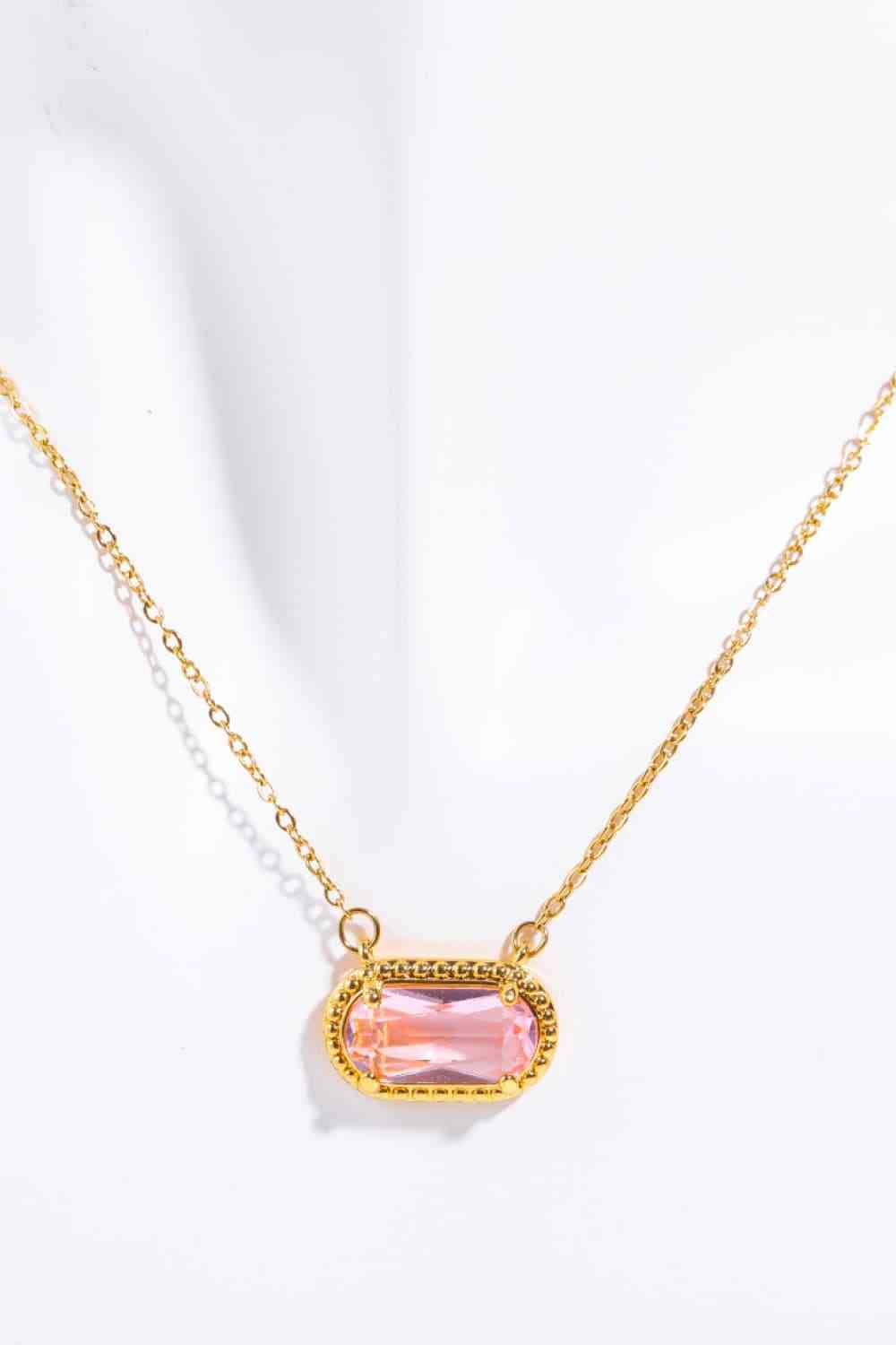 Copper 14K Gold-Plated Pendant Necklace-Bijou Crush