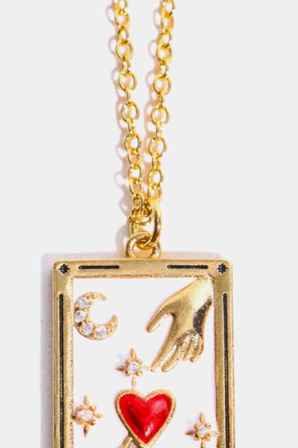 Tarot Card Pendant Stainless Steel Necklace-Bijou Crush
