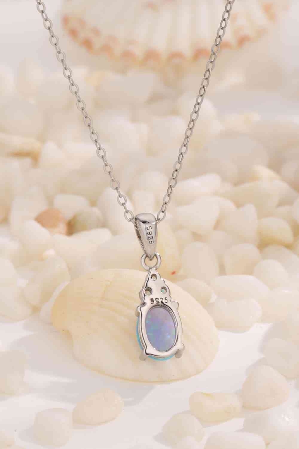 Find Your Center Opal Pendant Necklace-Bijou Crush