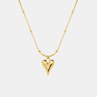 Titanium Steel Heart Pendant Necklace-Bijou Crush