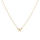 Sofia Bow Pendant Necklace – Sterling Silver or 14k Gold-Bijou Crush