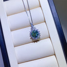 3 Carat Moissanite 925 Sterling Silver Pendant Necklace-Bijou Crush