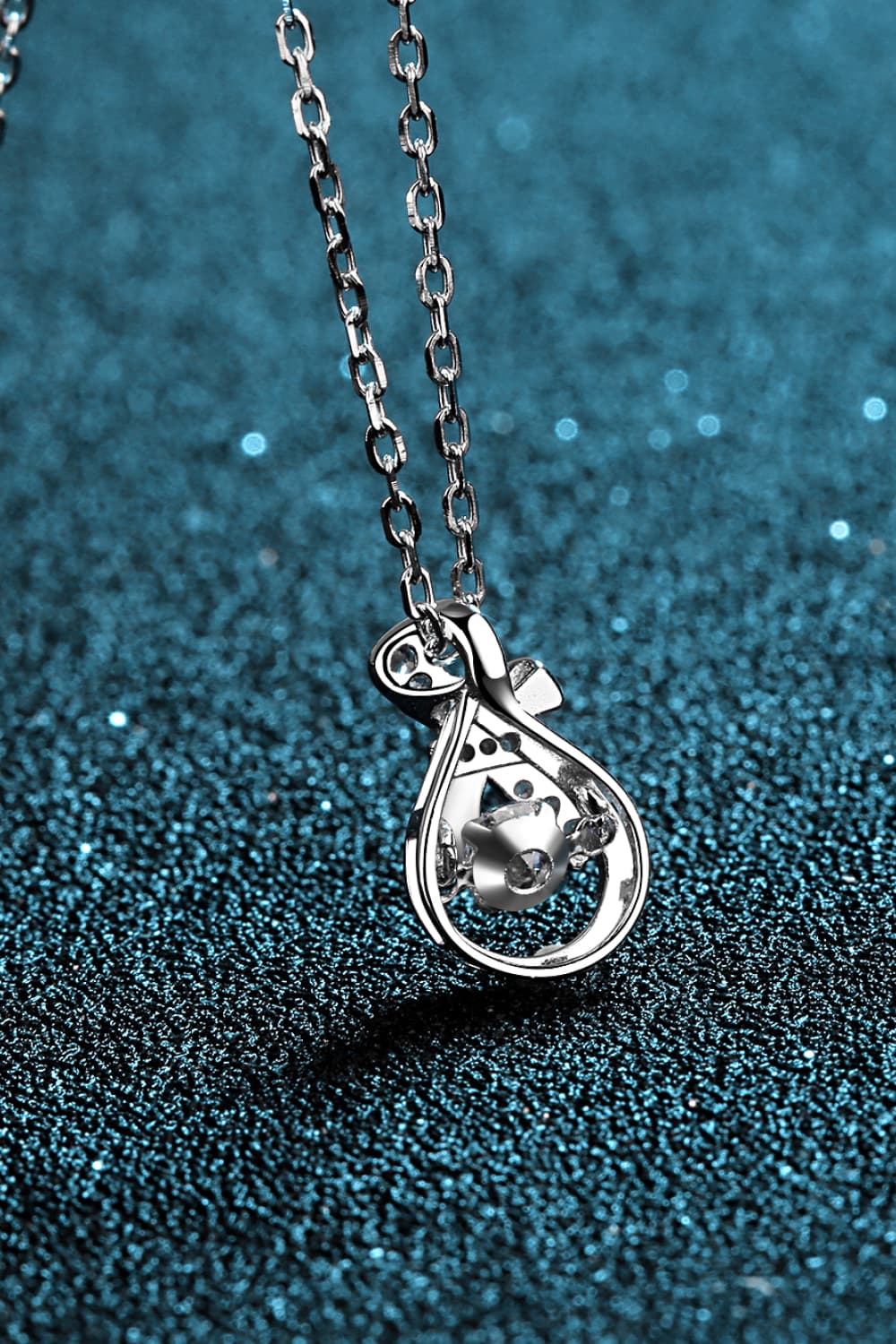 Moissanite 925 Sterling Silver Necklace-Bijou Crush