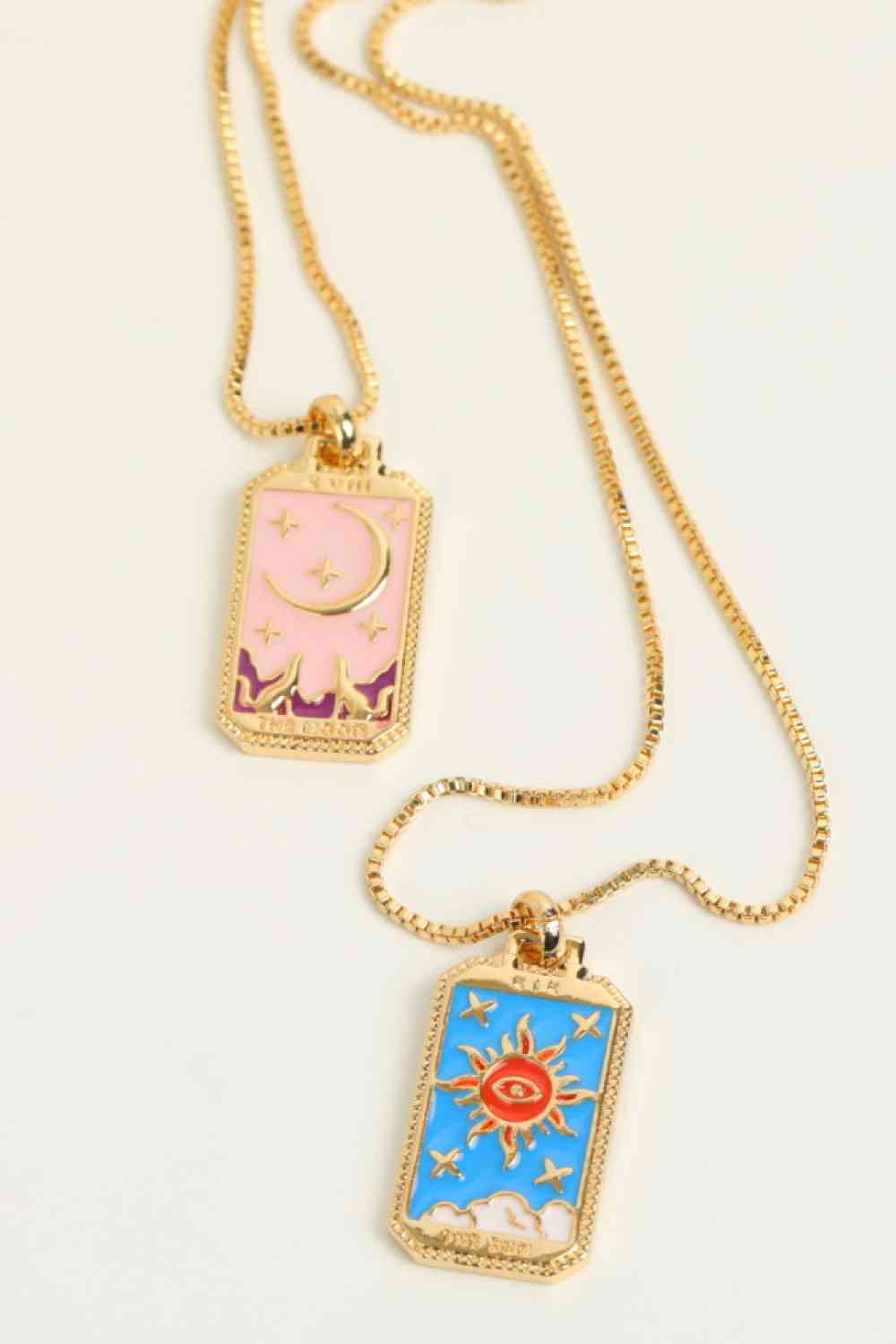 Tarot Card Pendant Copper Necklace-Bijou Crush