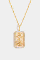Rhinestone Constellation Pendant Copper Necklace-Bijou Crush