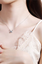 Moissanite 925 Sterling Silver Necklace-Bijou Crush