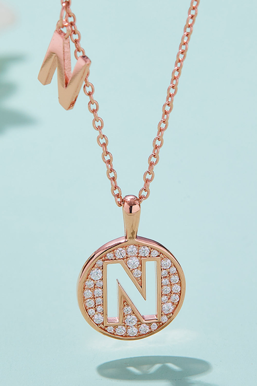 Adored Moissanite K to T Pendant Necklace-Bijou Crush