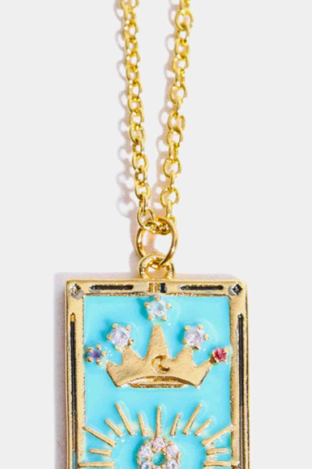 Tarot Card Pendant Stainless Steel Necklace-Bijou Crush