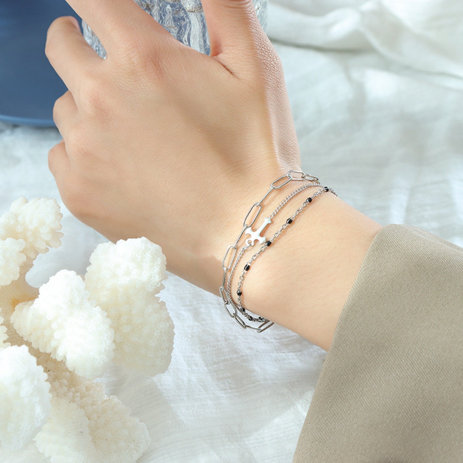 Titanium Steel Three-Layered Bracelet-Bijou Crush
