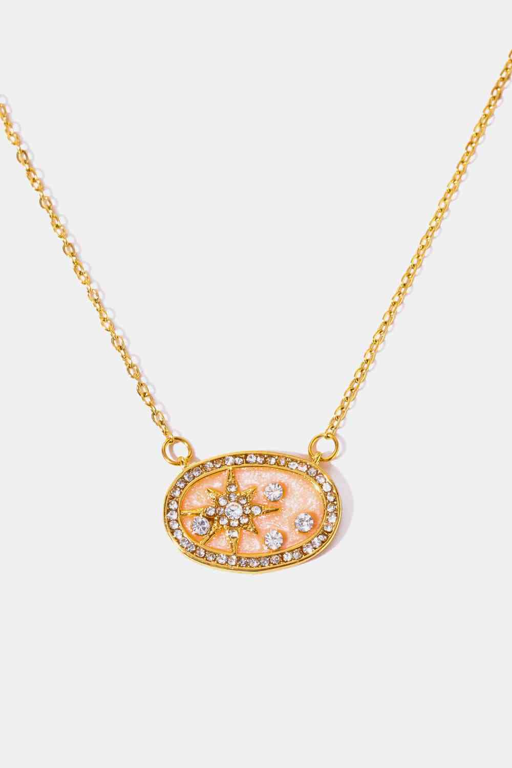 Stars in the Plate Pendant Copper Necklace-Bijou Crush