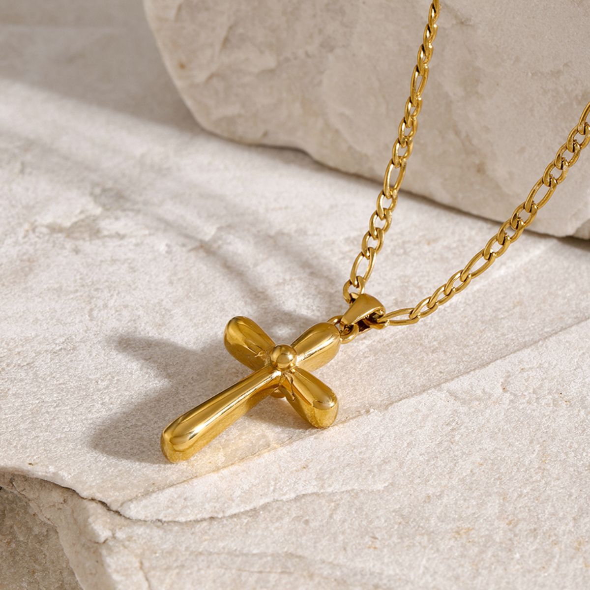 Stainless Steel Cross Necklace-Bijou Crush