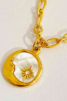 Round Pendant Stainless Steel Necklace-Bijou Crush