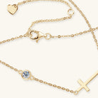 Cross 925 Sterling Silver Moissanite Necklace-Bijou Crush