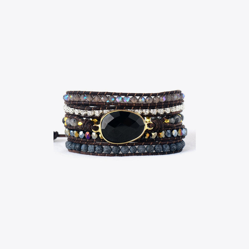 Agate Beaded Bracelet-Bijou Crush