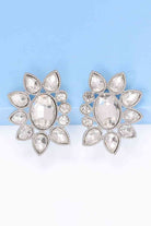 Geometrical Shape Glass Stone Dangle Earrings-Bijou Crush