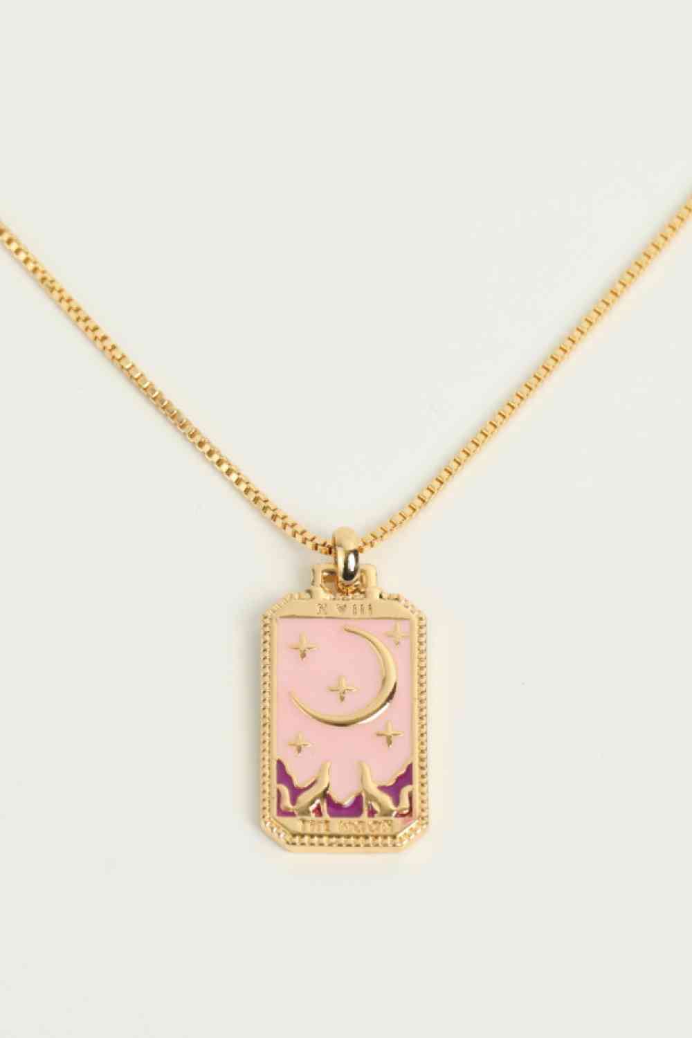 Tarot Card Pendant Copper Necklace-Bijou Crush