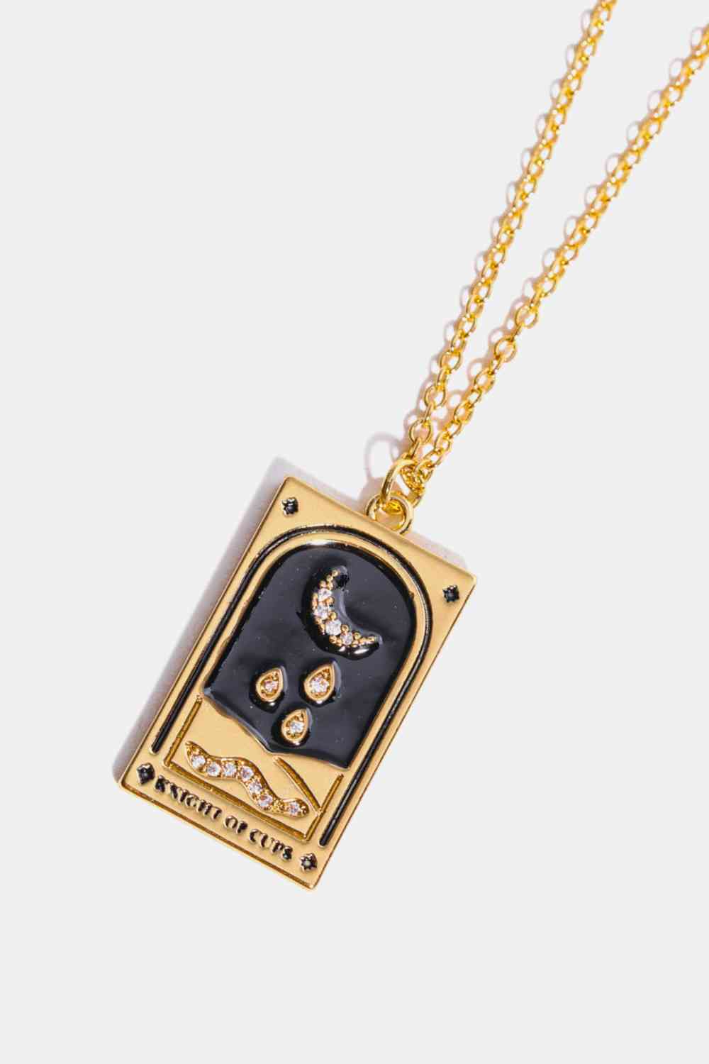 Tarot Card Pendant Stainless Steel Necklace-Bijou Crush