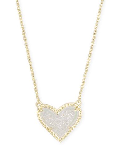 14K Gold-Plated Heart Pendant Necklace-Bijou Crush