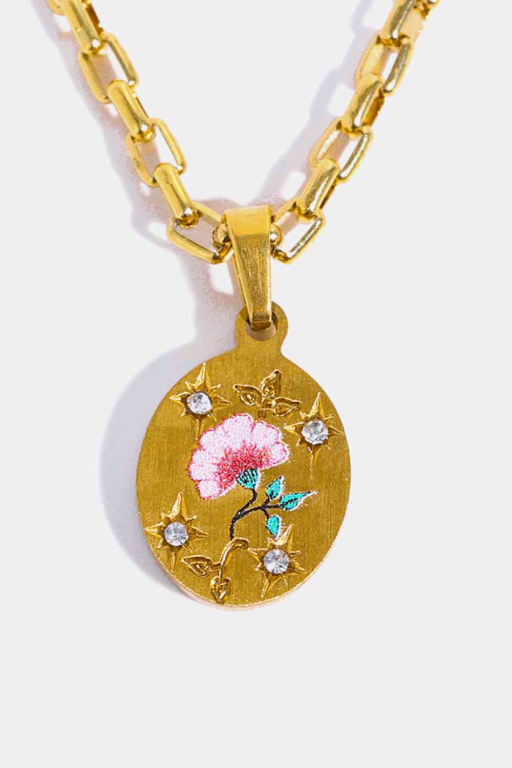 Stainless Steel 18K Gold-Plated Necklace-Bijou Crush
